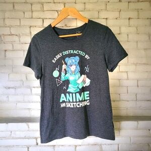 Anime sketching tee size medium